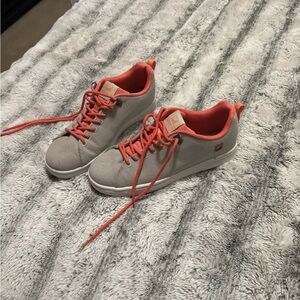 Saola Gray and Coral Women's Sneakers